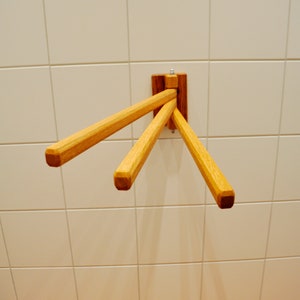Handtuchhalter, Handtuchstangen, schwenkbarer Handtuchhalter mehrarmig, dreiteilig Bild 1