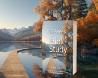 52-Week Bible Study Workbook for Men: Christian Spiritual Growth Autographed Copy