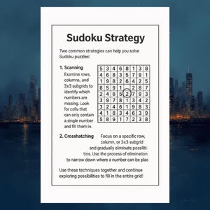 sudoku tips and tricks