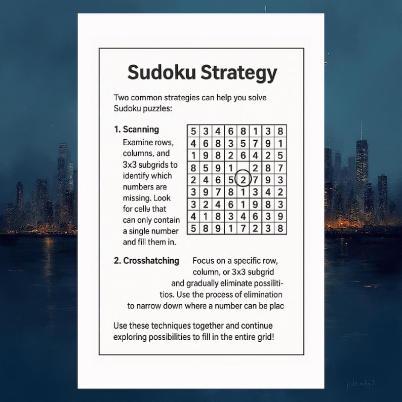 sudoku tips and tricks