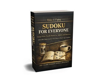 Large Print Sudoku Puzzle Book: 450+ Brain Games for All Ages