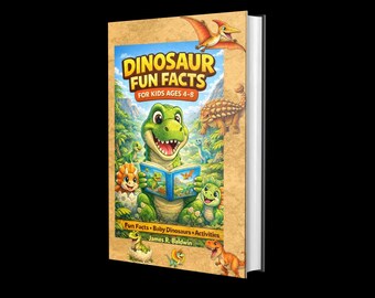 Dinosaur Fun Facts Book for Kids Ages 4-8: Baby Dinosaurs, Activities