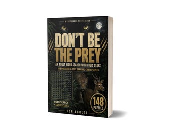 Predator Prey Word Search Puzzles: Survival Chain Logic Challenges for Adults