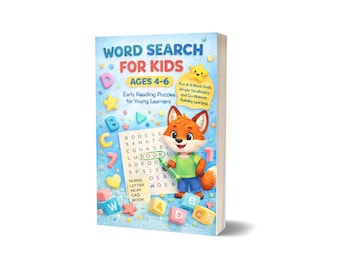 Word Search for Kids Ages 4-6: Early Reading Puzzles, 8x8 Grids, Simple Vocabulary Autographed Copy