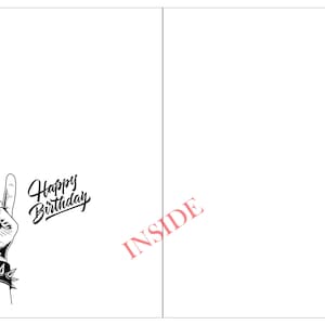 Rock Heavy Metal Birthday Card - Male Female Men Ladies Teenager Boy ...