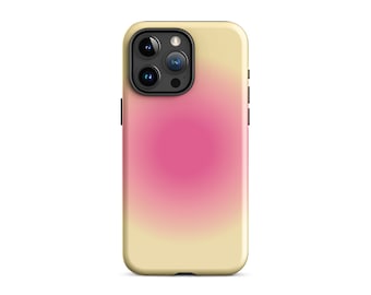 Pink Yellow Aura Gradient MagSafe Phone Case Y2K Cute Trendy Aesthetic Cover For iPhone 15 Plus 14 Pro Max 12 13 Mini MagSafe Magnet