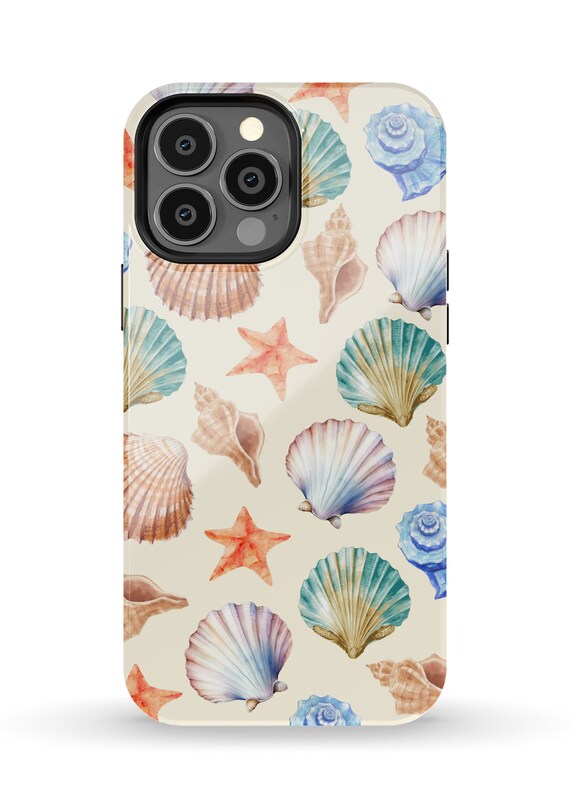 Magsafe Seashell Phone Case Summer Starfish Coastal Beach for