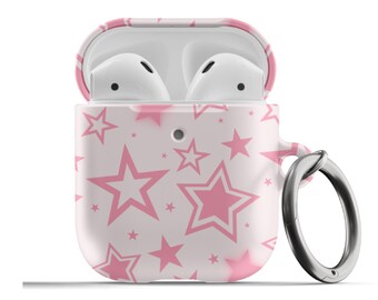 Stars Y2K Pink Airpods Case for Airpods 1st 2nd Generation