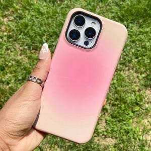 Funda para teléfono con degradado rosa y amarillo Aura, estilo Y2K, bonita y moderna, para iPhone 17, Air 16, 15 Plus, 14 Pro Max, 12, 13 Mini, 11 Pro, Galaxy S24