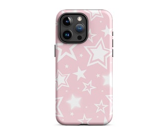 Pink Y2K Stars MagSafe Phone Case Cute Trendy Aesthetic Protective Cover For iPhone 15 Plus 14 Pro Max 12 13 Mini MagSafe Magnet