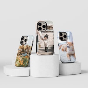 MagSafe Personalisierte benutzerdefinierte Bild Phone Cases Benutzerdefinierte Foto Geschenk für iPhone 16 15 Plus 14 Pro Max 12 13 Mini Galaxy S25 Abdeckung MagSafe Magnet