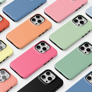 MagSafe Solid Colors Phone Cases 30 Colors Simple Minimalistic For iPhone 17 16 15 Plus 14 Pro Max 12 13 Mini Cute Pink Cover MagSafe Magnet