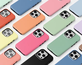 MagSafe Solid Colors Phone Cases 30 Colors Simple Minimalistic For iPhone 16 15 Plus 14 Pro Max 12 13 Mini Cute Pink Cover MagSafe Magnet