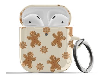 Lebkuchen Mann AirPods Hülle Weihnachten Gemütlich Festlich Niedlich Girly Urlaub Schutzhülle Für Airpods 1st 2nd Generation, Airpods Pro