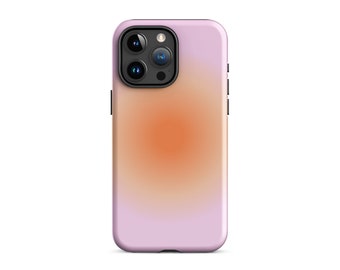 Orange Purple Aura Gradient Phone Case Cute Preppy Trendy Aesthetic Cover For iPhone 15 Plus 14 Pro Max 12 13 Mini 11 Pro Galaxy S24