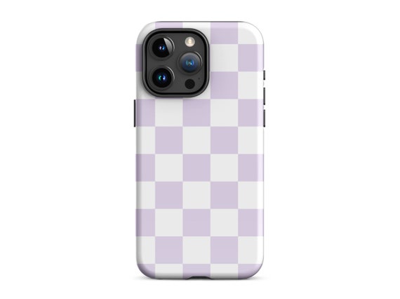 Purple Checkered Phone Case Protective Cute Preppy Pastel Cover for iPhone  15 Plus 14 Pro Max 12 13 Mini 11 Pro Galaxy S24 S23 S22 - Etsy