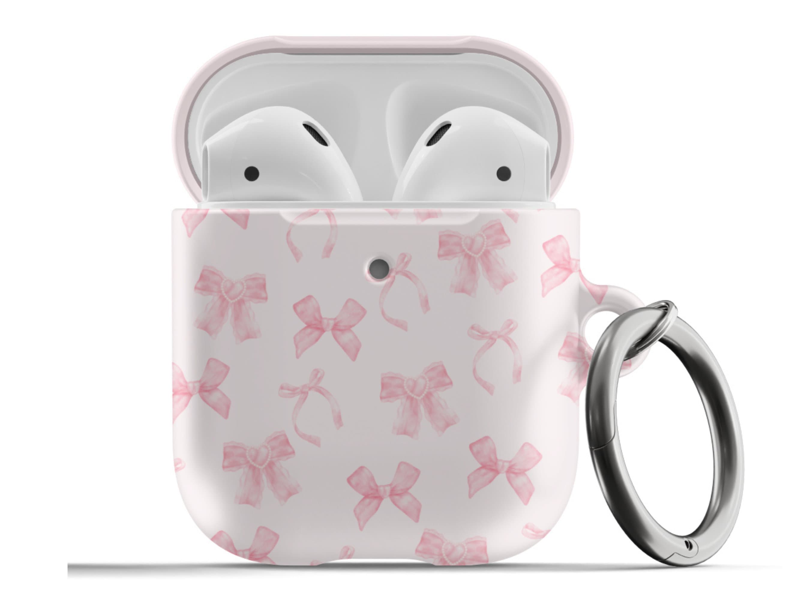 Bows Pink Coquette Airpods Case for Airpods 1st 2nd