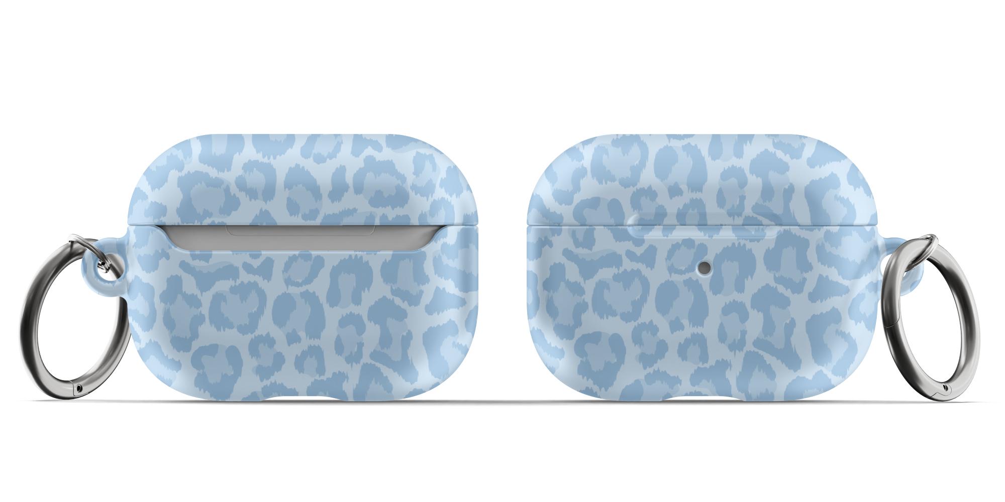 Blue Leopard Airpods Case Cheetah Preppy for Airpods 1st 2nd