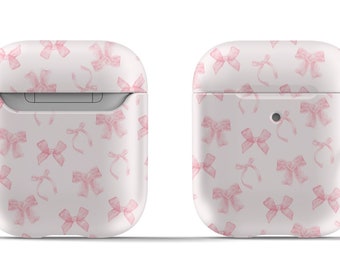Coque AirPods 3 Motif Nœud Rose - TPU Souple, Avec Charm Floral Et Mousqueton
