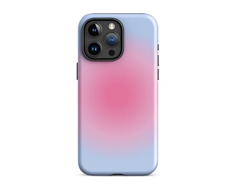 Pink Blue Aura Gradient MagSafe Phone Case Cute Y2K Trendy Aesthetic Cover For iPhone 15 Plus 14 Pro Max 12 13 Mini MagSafe Magnet
