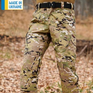 Pesonalized Tactical Cargo Combat Pants MultiCam Rip-Stop with Heap of Pockets for Men, Durable and Functional | We will sew for YOU!