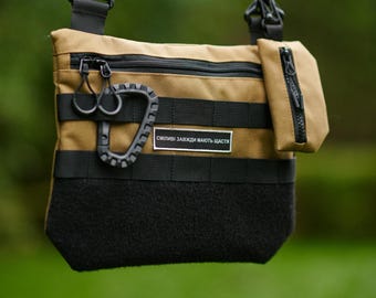 Cordura Coyote Crossbody Bag | EDC Travel Accessory