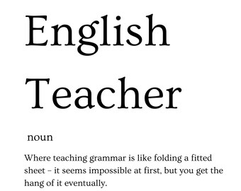 Definiera den engelska läraren