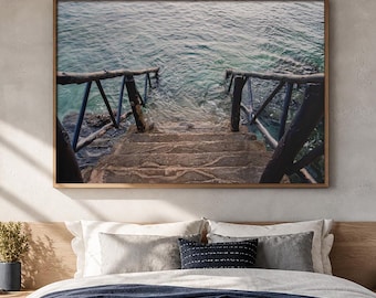 Zanzibar Ocean Staircase Photography Print, Coastal Wall Art