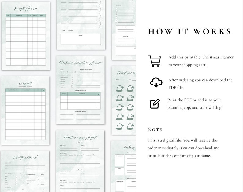 Christmas Planner Printable Bundle | Plan & Journal Your Holiday 2023 ...