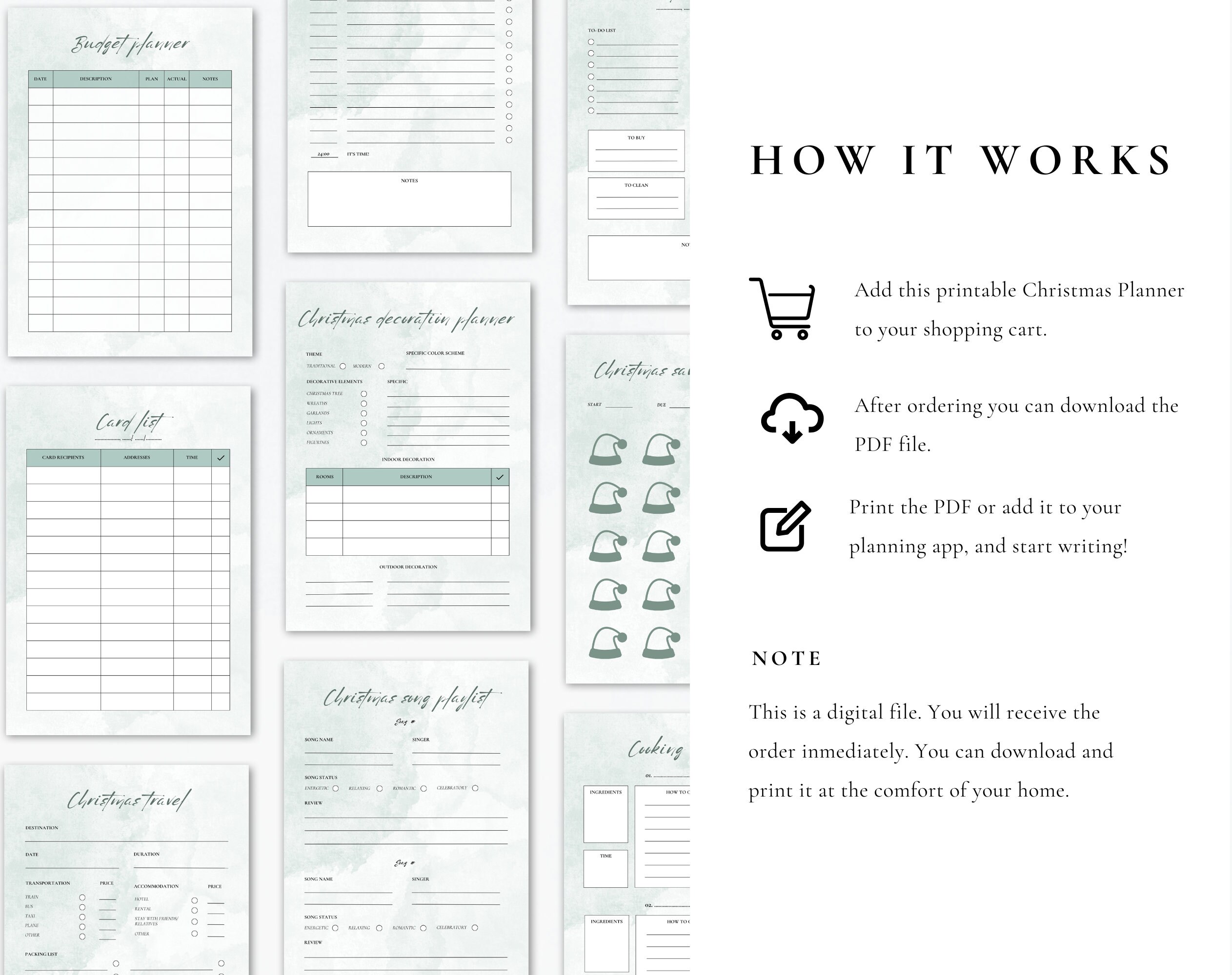Christmas Planner Printable Bundle | Plan & Journal Your Holiday 2023 ...