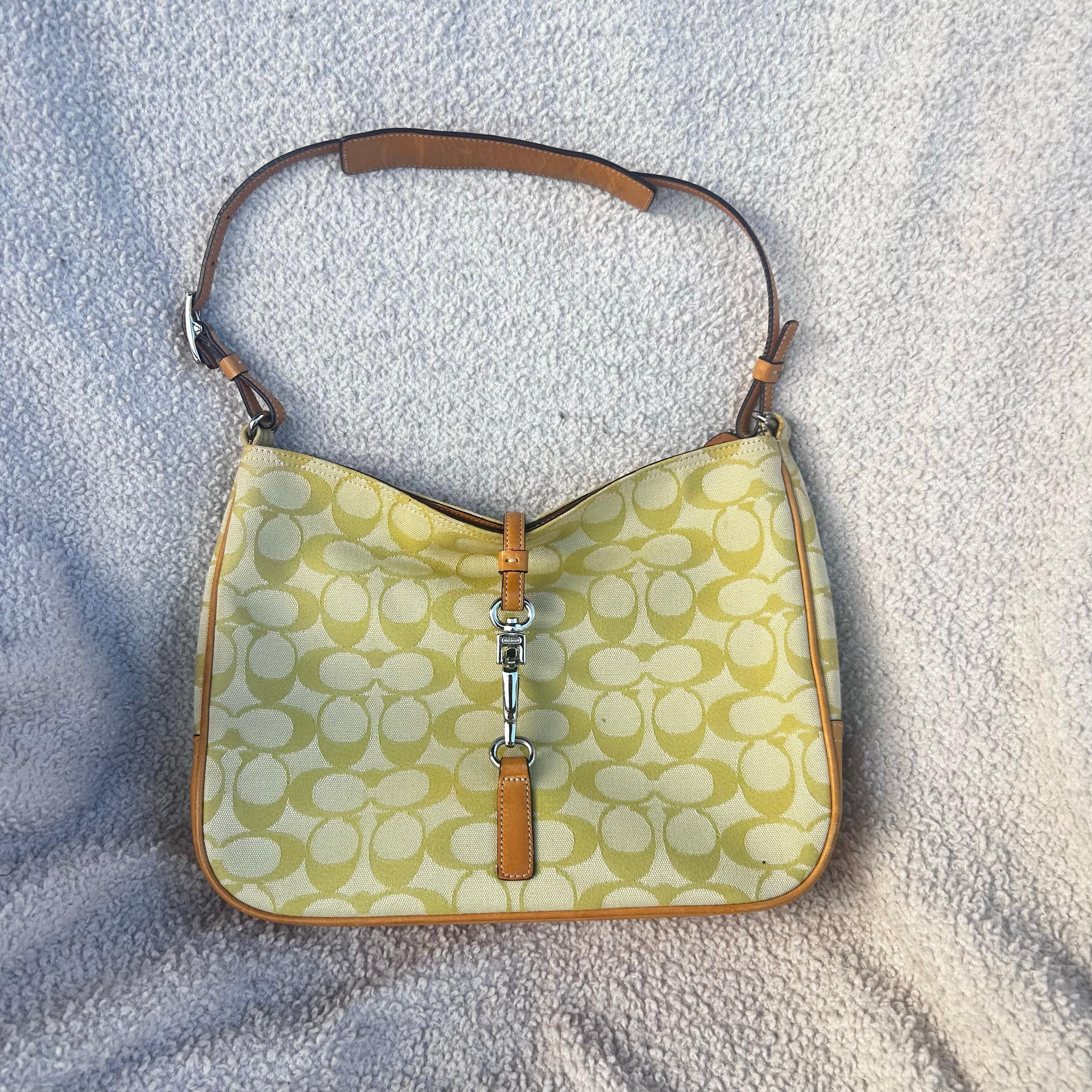 Vintage Coach Hobo Canvas Bag - Etsy