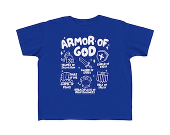 Chemise Armor of God pour tout-petit, Foi, Affirmations positives, Dieu, Jésus, Cadeau chrétien, Cadeau de baptême