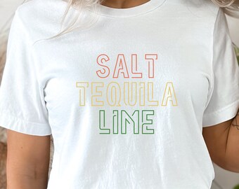 Drinking Team Tee Shirt for Her, Cinco De Mayo, Matching Beach Vacation Gift, Group Bachelorette Party Presents, Girls Bar Pub Crawl Shirts