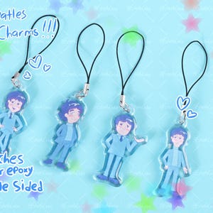 The Beatles cartoon epoxy telefoonbedels