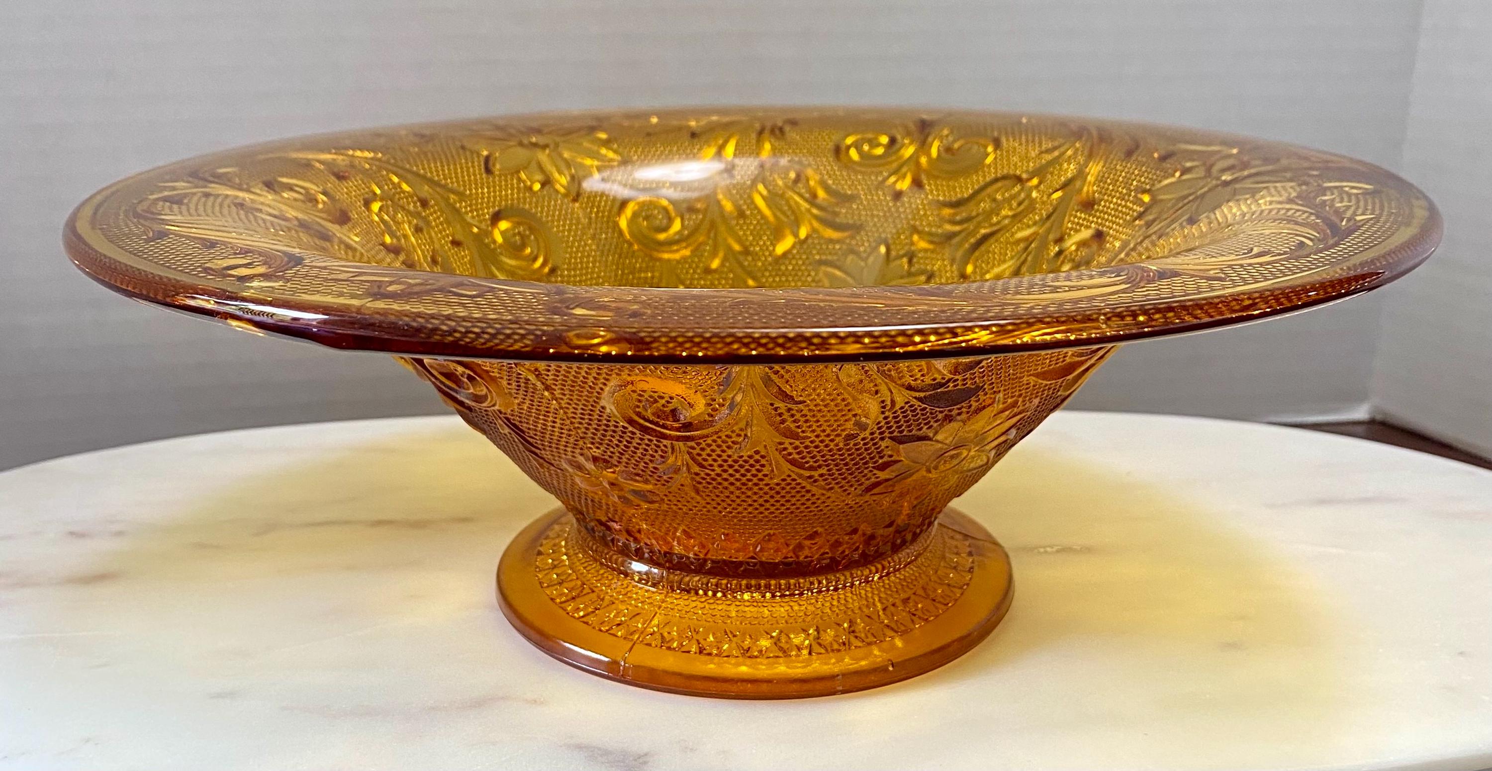 vintage Indiana glass console ,center bowl