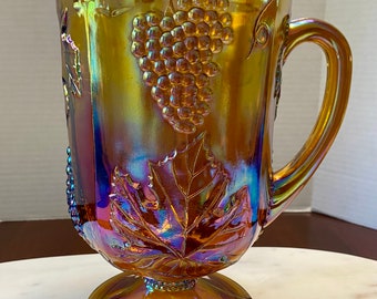 vintage Indiana carnival glass pitcher