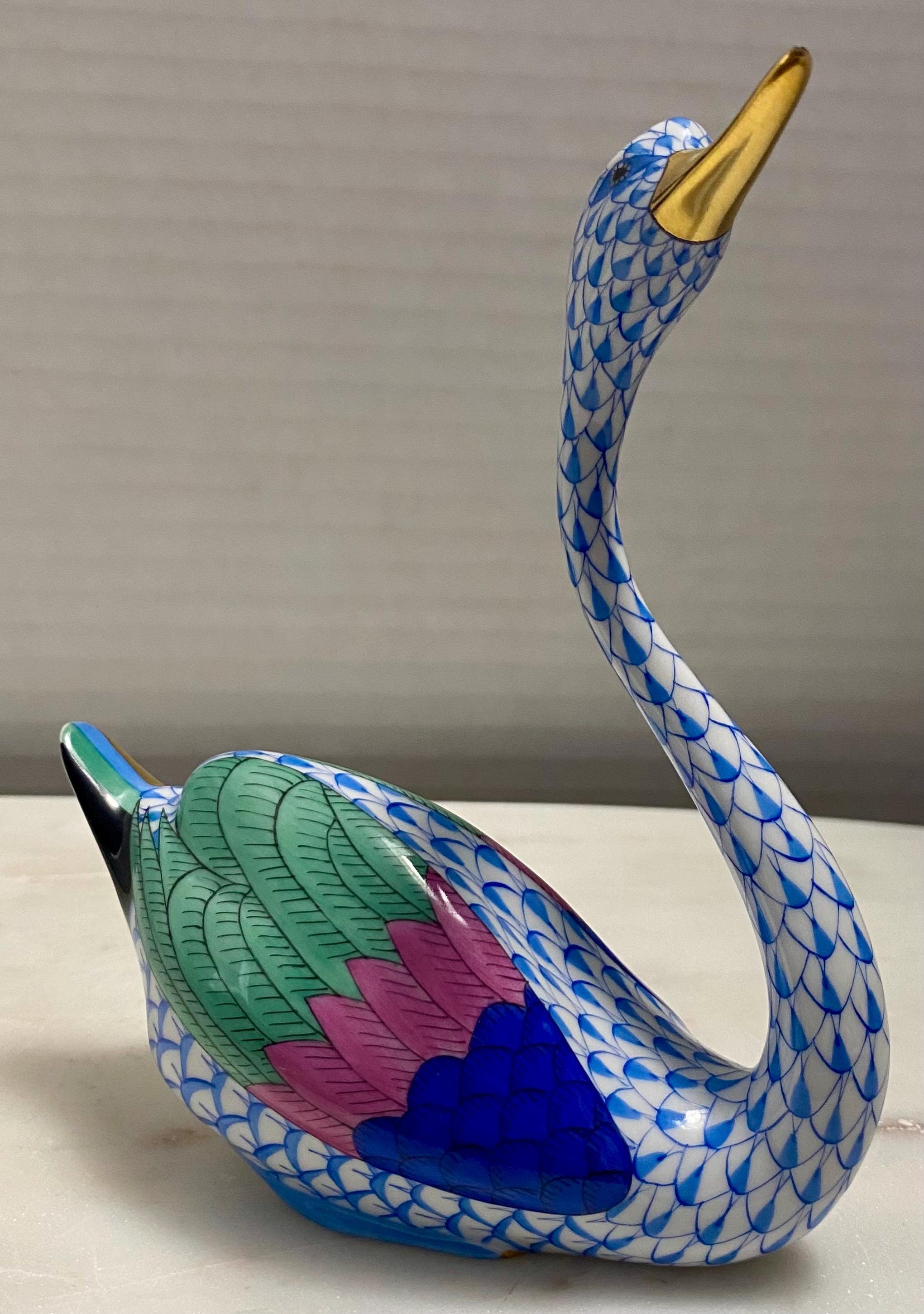 Herend Swan - Etsy