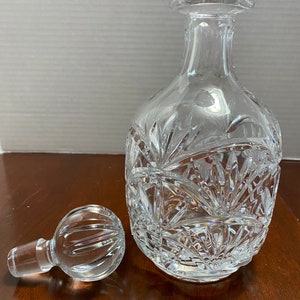 vintage Towle lead crystal decanter with stopper