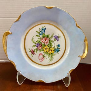 Vintage J &C Bavaria Louise porcelain handled plate