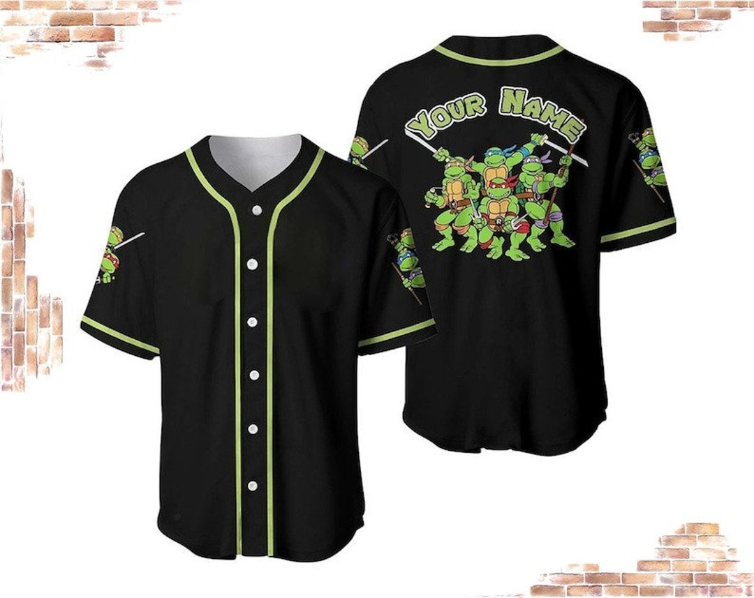 Teenage Mutant Ninja Turtles Baseball Jersey, Turtles Baseball Jersey