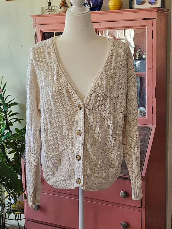 Vintage 80's Chunky Knit Cardigan