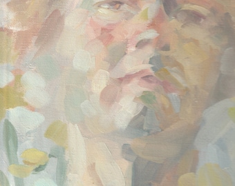 Italian Portrait, Giclee Art Print of Original Oil Painting