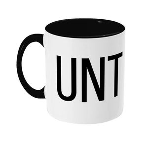 Funny Two Toned Mug Novelty gift for friends family funny mug rude mug