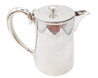 Electro Plated Nickel Silver Teapot/Coffee Pot English EPNS Hard Soldered Nickel-Plated