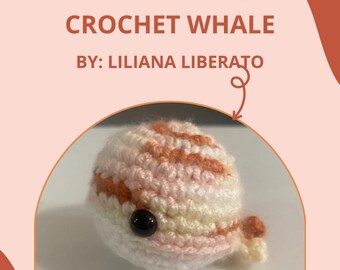 Whisper the Whale Crochet Pattern – Amigurumi Sea Animal Plush PDF