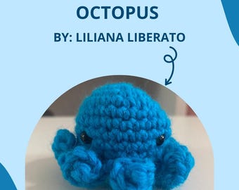 Amigurumi Olie the Octopus Pattern – Crochet Plush Toy Digital Download