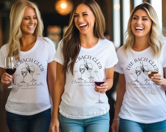 Custom Wine Bachelorette Party Shirts, Winery Bachelorette Shirts, Wine Tasting Shirt, Wine Theme Bachelorette, Personalized Wine Bach tee