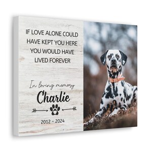 Personalized Dog Memorial Canvas Print, Pet Sympathy, Pet Loss Gift, Dog Memorial Gift, Dog Memorial, Pet Bereavement Gift, Dog Canvas Art