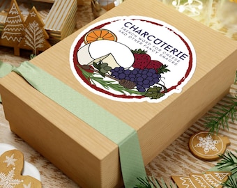 Adesivo per salumi, adesivo per cibo, regalo per lei, regalo di compleanno, adesivo per laptop, adesivo per bottiglia d'acqua, adesivo per amanti dei salumi, amante del cibo