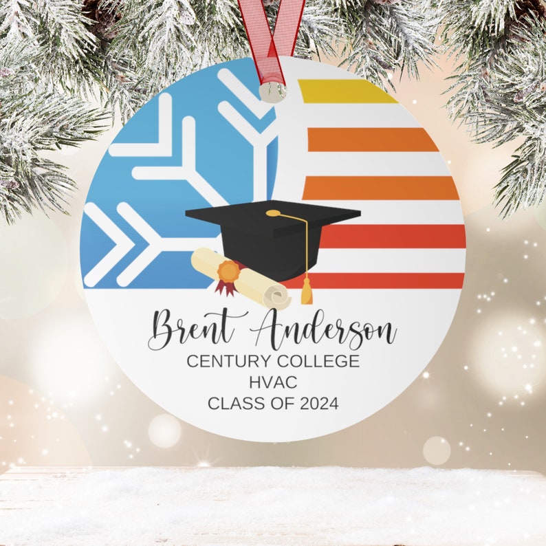 Personalized Class of 2025 Graduation Keepsake Ornament, Custom ...